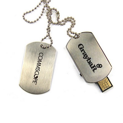 Metal Dog Tag USB Flash Drive 256MB-256GB
