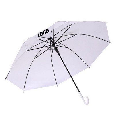 Clear Umbrella With Log Handle
