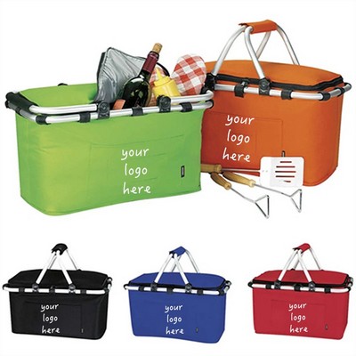 Collapsible Portable Picnic Shopping Basket