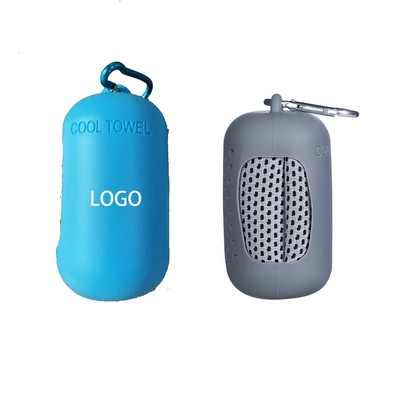 Polyester Mini Silicone-Sealed Cooling Towel Set