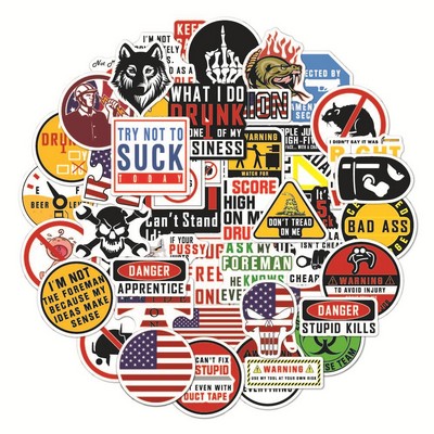 Hard Hat Stickers for Tool Box, Helmet and Funny