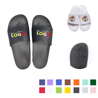 MOQ10 Full Color Custom PVC Non Slip Slippers
