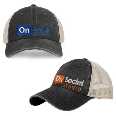 Pigment Dyed Mesh Trucker Cap