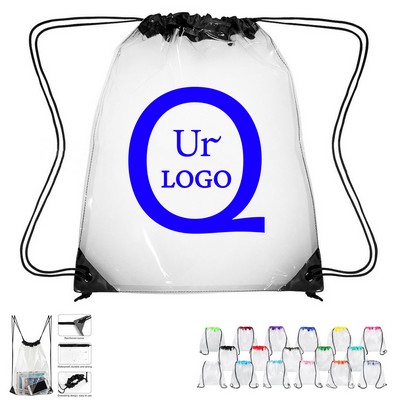 13.39X16.93" Pvc Drawstring Backpack