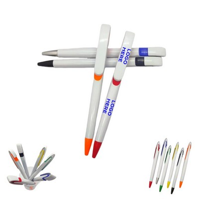 Soft Touch Plastic Ballpoint Pen Stylus