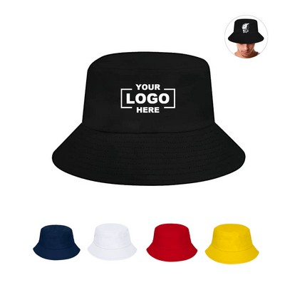 Unisex Cotton Polyester Bucket Hat.