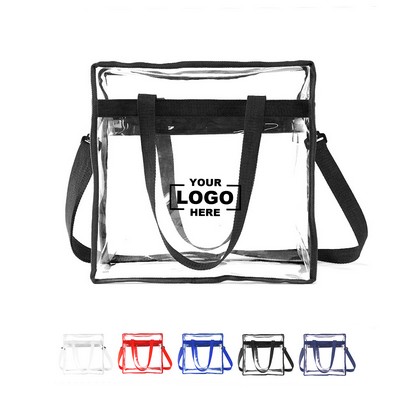 Clear PVC Stadium Approved Tote Bag.
