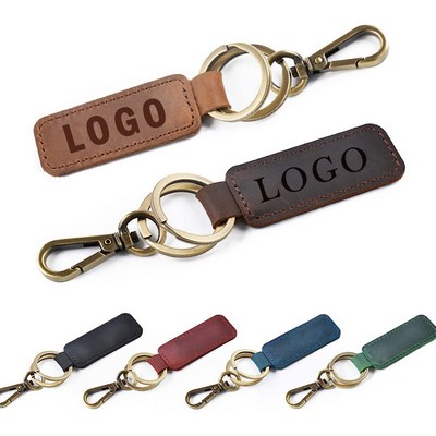 Pu Leather Car Keychain