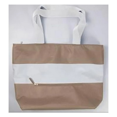Mannitok Jumbo Cabana Beach Tote, Khaki