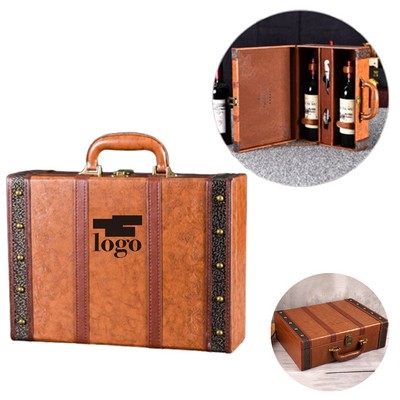 Classic PU Leather Wine Box