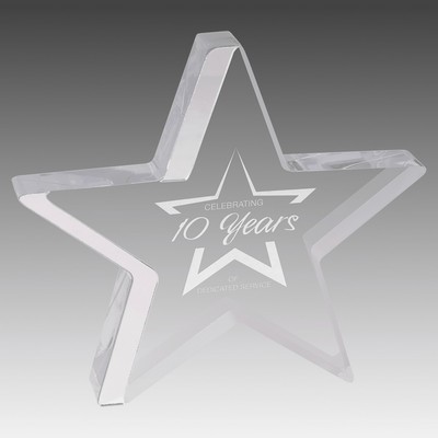 Star Acrylic with Colored Edge