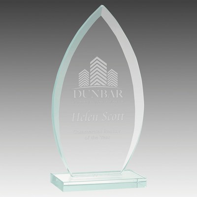 Oval Jade Glass Award