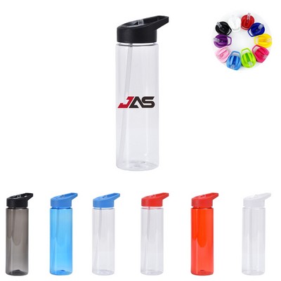 24 oz. Outdoor Convenient Sports Straw Water Bottle