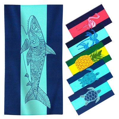 Sublimated Microfiber Beach Towel