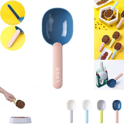 Pet Food Spoons Long Handle Spoons With Bag Sealing Clip