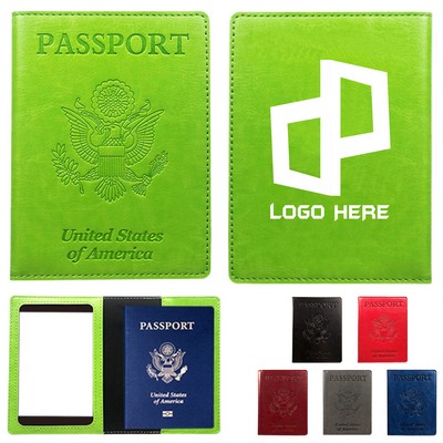 Pu Leather Passport Holder