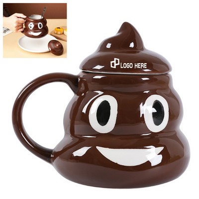 Funny Poo-Poo-Shaped Ceramic Mugs