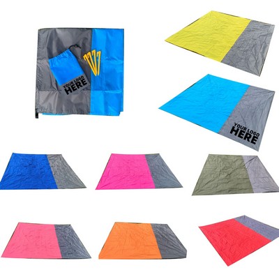 Lightweight Waterproof Picnic Beach Mat With Carry Bag & Anchor Kit
