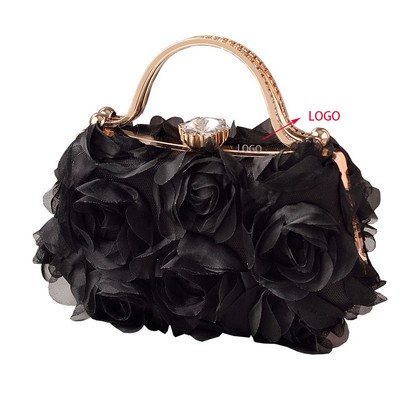 Profuse Flowers Evening Clutch Bag