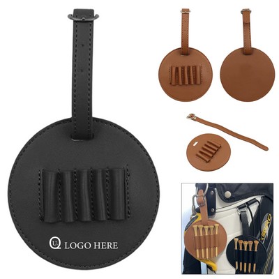 Round Golf Tee Storage Pouch