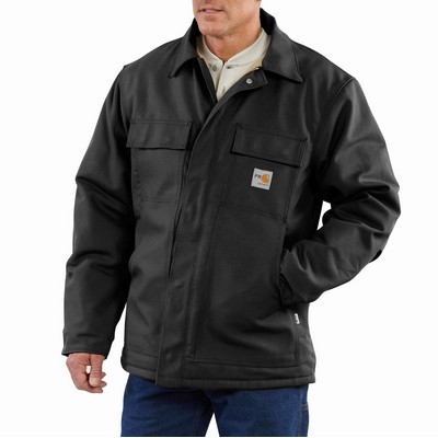 13 Oz. Carhartt® Flame Resistant Loose Fit Firm Duck Insulated Traditional Coat