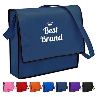 Flap Non-Woven Horizontal Crossbody Handheld Messenger Bag