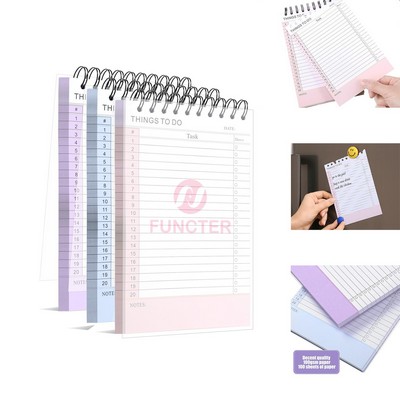 Top - Flip Spiral Student Planner Notebook