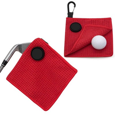 Magnetic Golf Towel with Hook