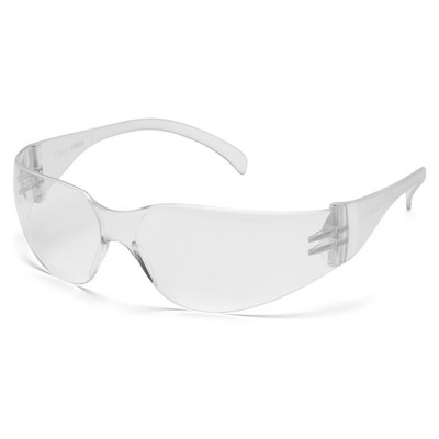 Intruder Safety Glasses, Clear Frame with Clear-Uncoated Lens