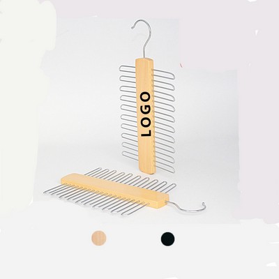 Wooden Tie Rack