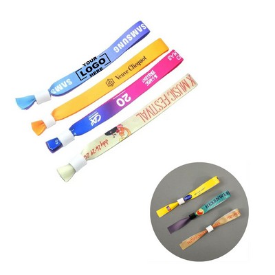 Full Color Dye Sublimation Fabric Wristband.