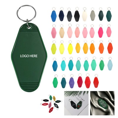 Motel Keychain with Room Number Tag, Bulk Pack of 100