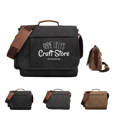 Vintage Canvas Messenger Bag