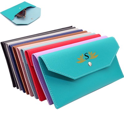 PU Leather Envelope Purse Cash Holder for Women