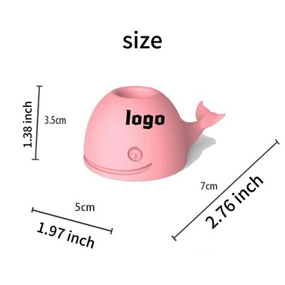 Silicone Whale Toothbrush Holder