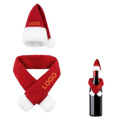 Wine Bottle Hat and Scarf Set
