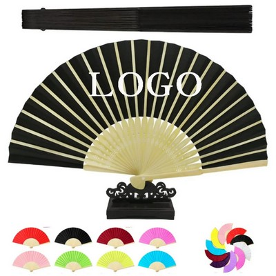 Bamboo Collapsible Hand Fan