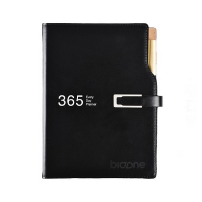 A5 Leather-bound Hardcover Notebook