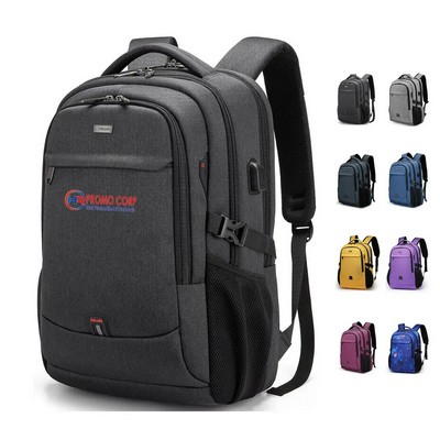 USB Travel Backpack with 17 Inches Laptop Port