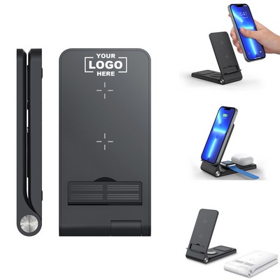 Folding Stand 3-in-1 Wireless Fast Charger