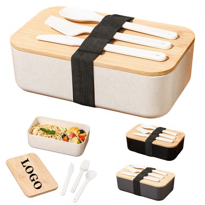 Lunch Box With Bamboo Lid