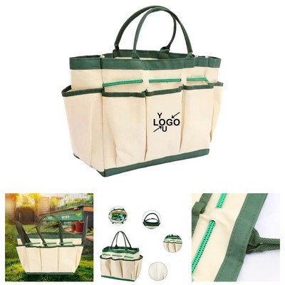 Durable Garden Tool Organizer with Nine Pockets