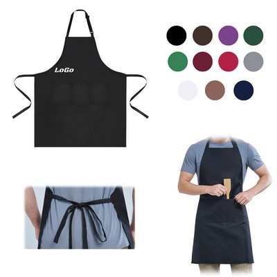 Waterproof Solid Color Sleeveless Apron