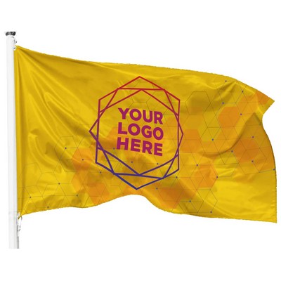 36" x 60" Fabric Flag (Dye Sublimation Print)