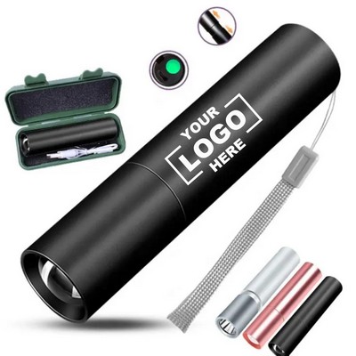 LED Flashlight with Rechargeable Metal Body