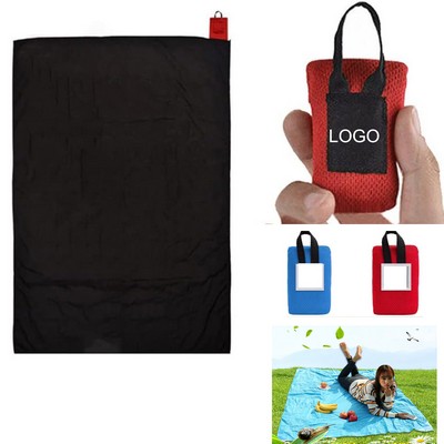 Custom Pocket Picnic Blanket 150x180cm Camping Ultralight Outdoor Mat