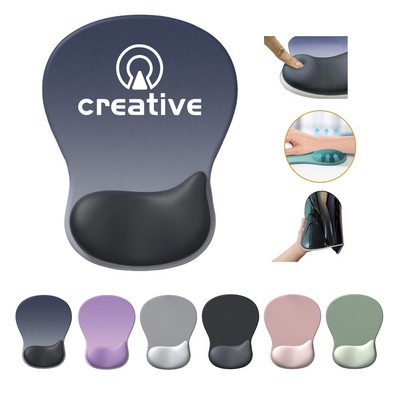 Silicone Mouse Pad w/ Gel Wrist Rest