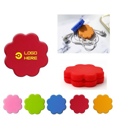 Portable Petal Earphone Cable Winder