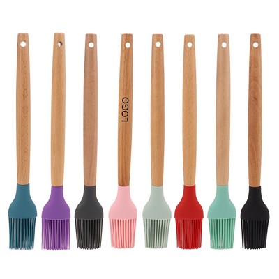 Wooden Handle Silicone Basting Brush