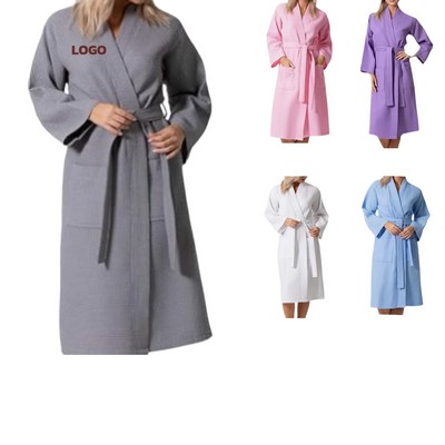 Women's Waffle Soft Knit Bathrobe